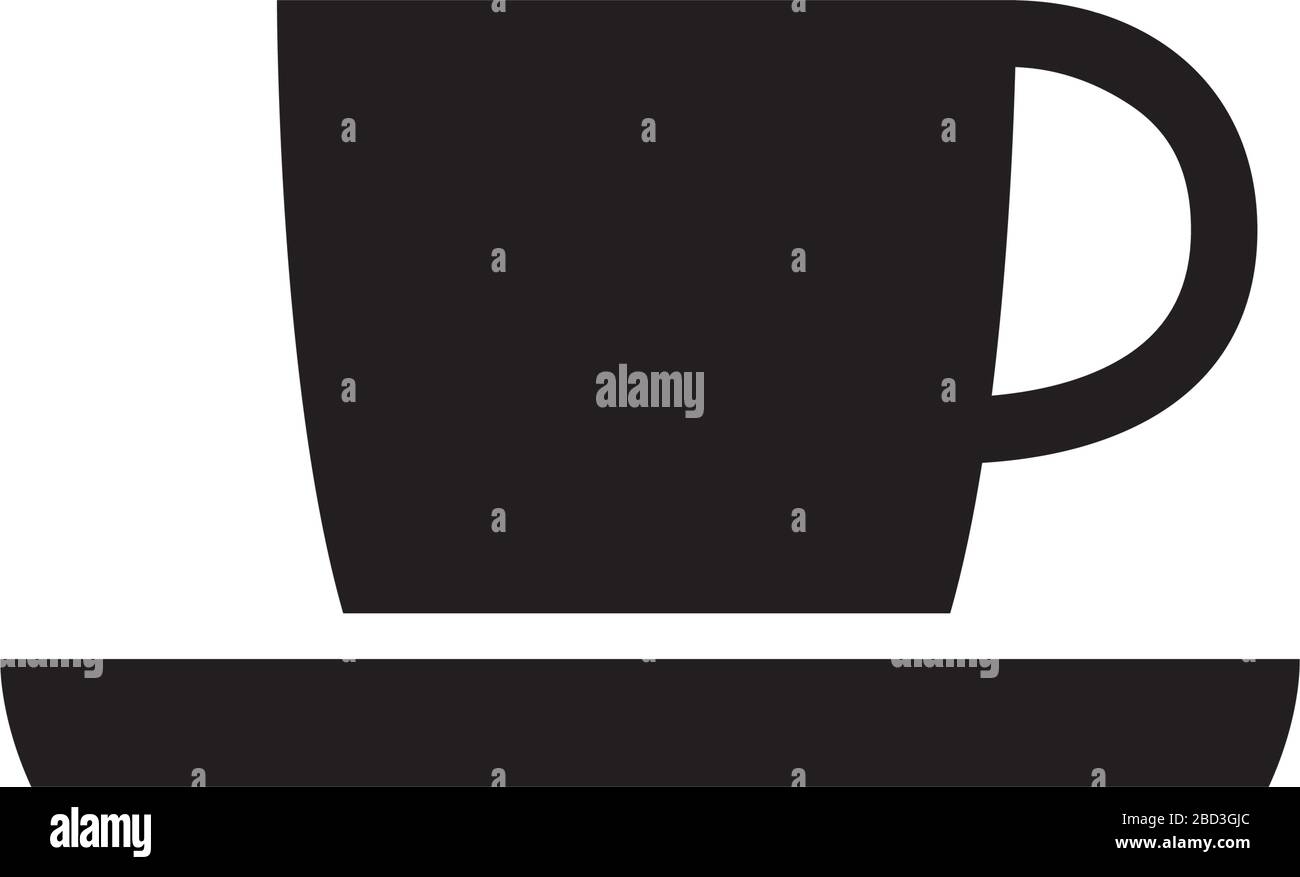 tasse de café, boissons chaudes, icône de café / symbole d'information publique Illustration de Vecteur