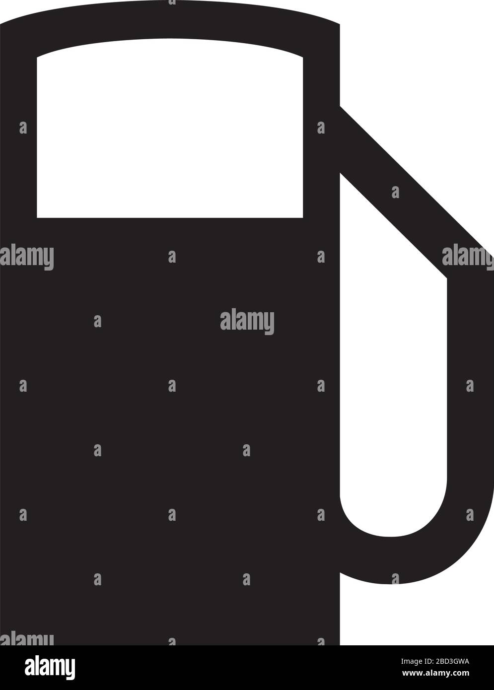 station-service, icône de station-service / symbole d'information publique Illustration de Vecteur