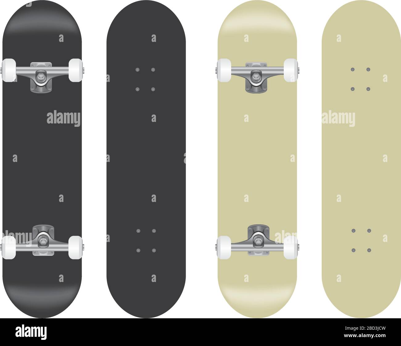 jeu d'illustrations vectorielles pour skateboard Illustration de Vecteur