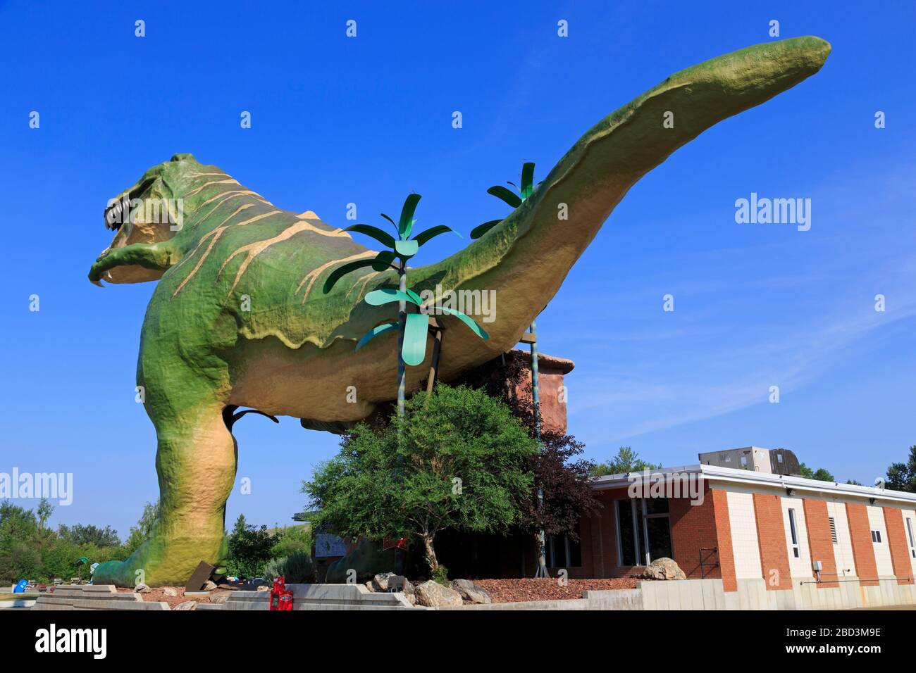 Le plus grand dinosaure au monde, Drumheller, Alberta, Canada Banque D'Images