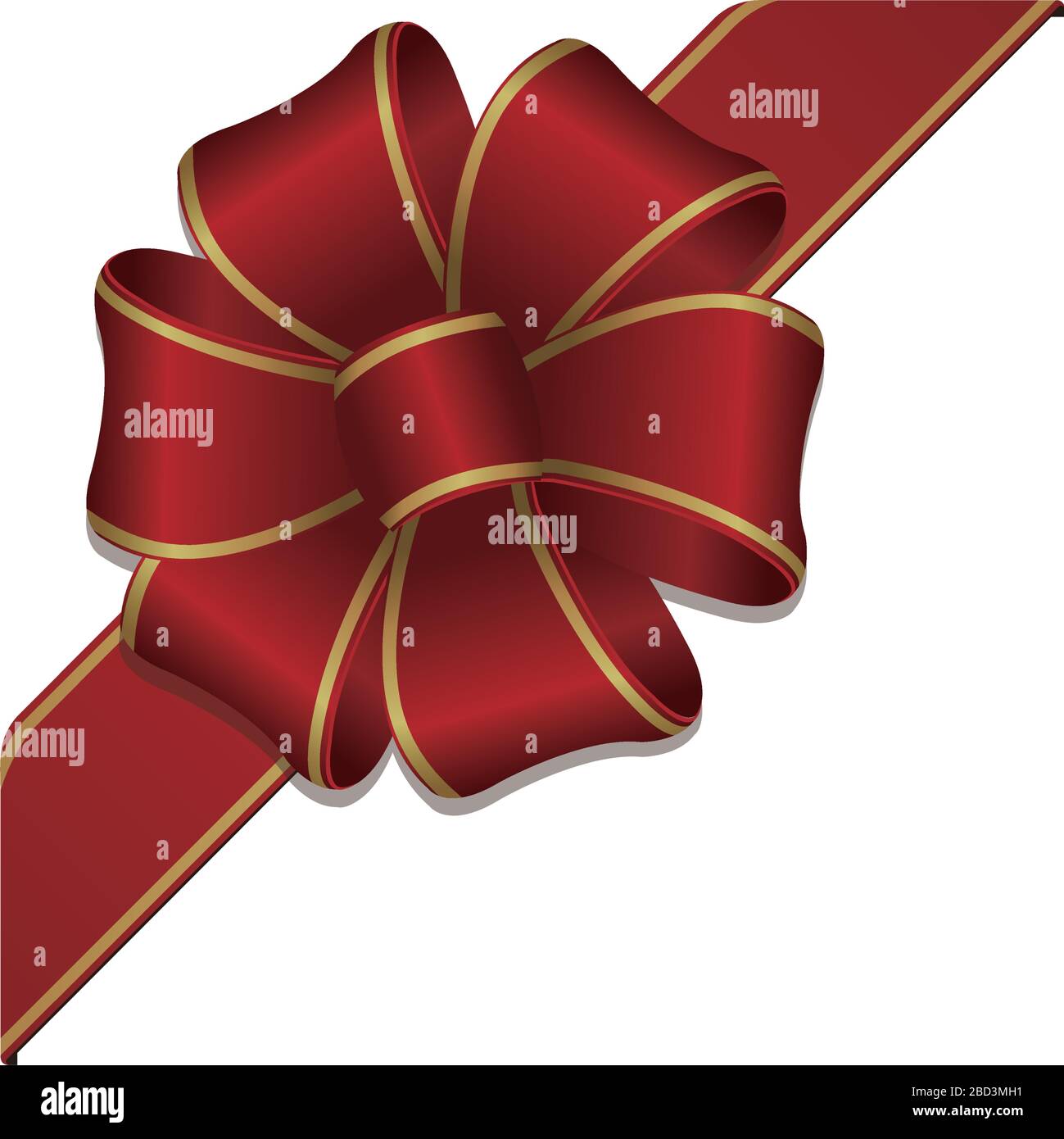 Illustration d'un noeud en forme de cheveux en boucle de fleurs (ruban  d'angle Image Vectorielle Stock - Alamy