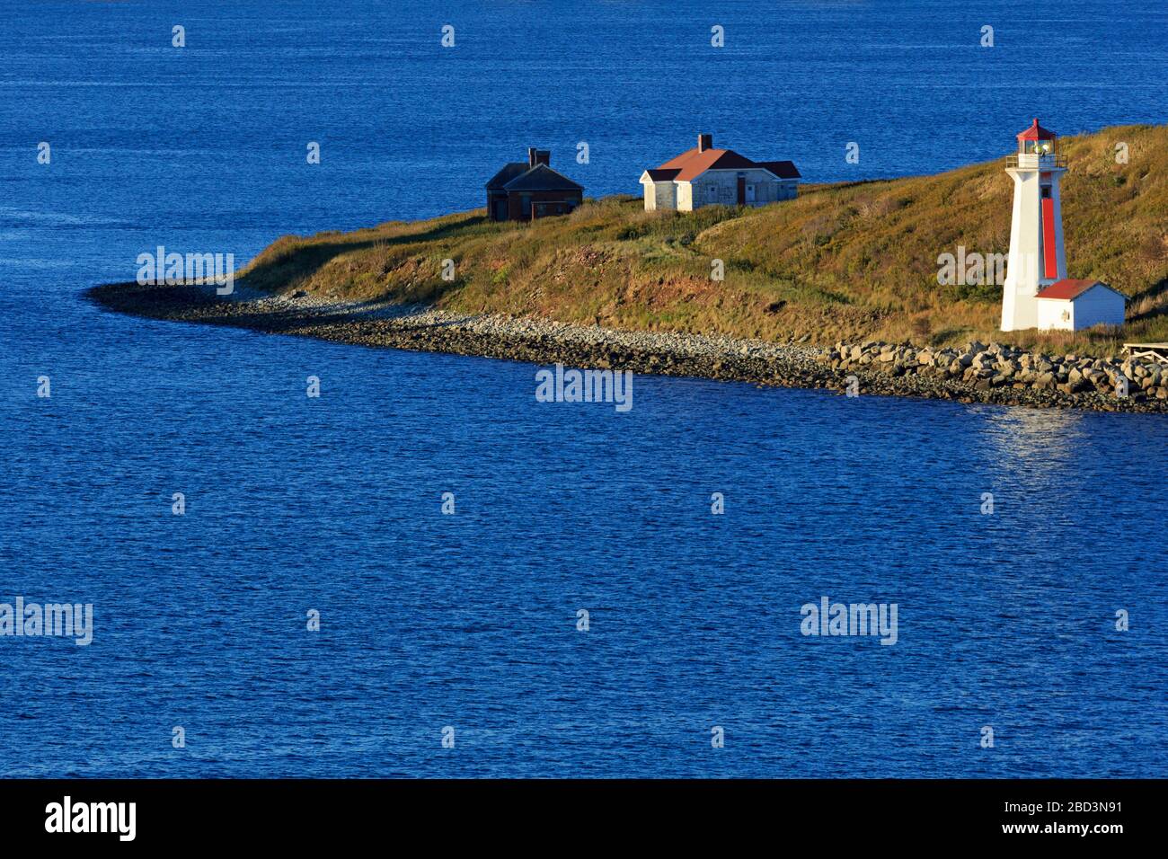 Phare de l'île Georges, Halifax, Nouvelle-Écosse, Canada Banque D'Images