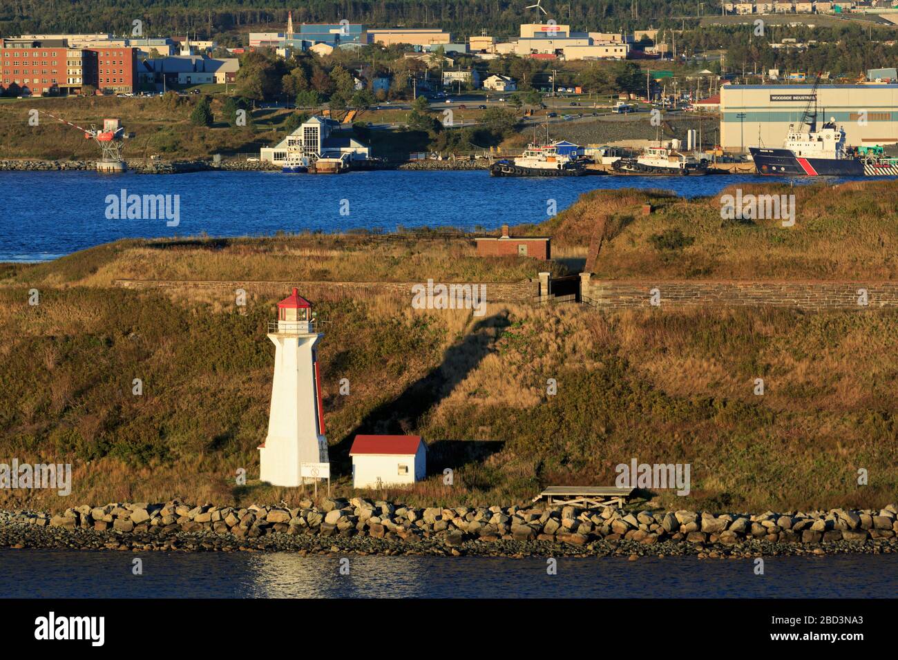 Phare de l'île Georges, Halifax, Nouvelle-Écosse, Canada Banque D'Images