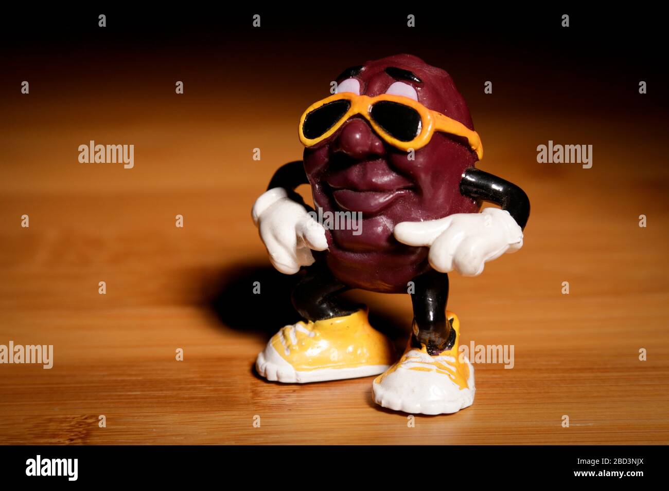 Vintage 1987 Californie Raisin Banque D'Images