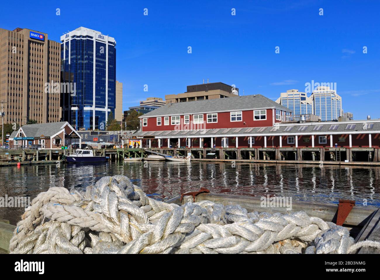 Restaurant, Harborwalk, Halifax, Nouvelle-Écosse, Canada Banque D'Images