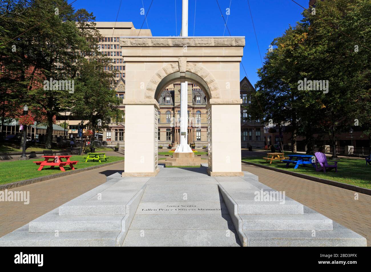 Mémoire des officiers de paix tombés, Grand Parade, Halifax (Nouvelle-Écosse), Canada Banque D'Images