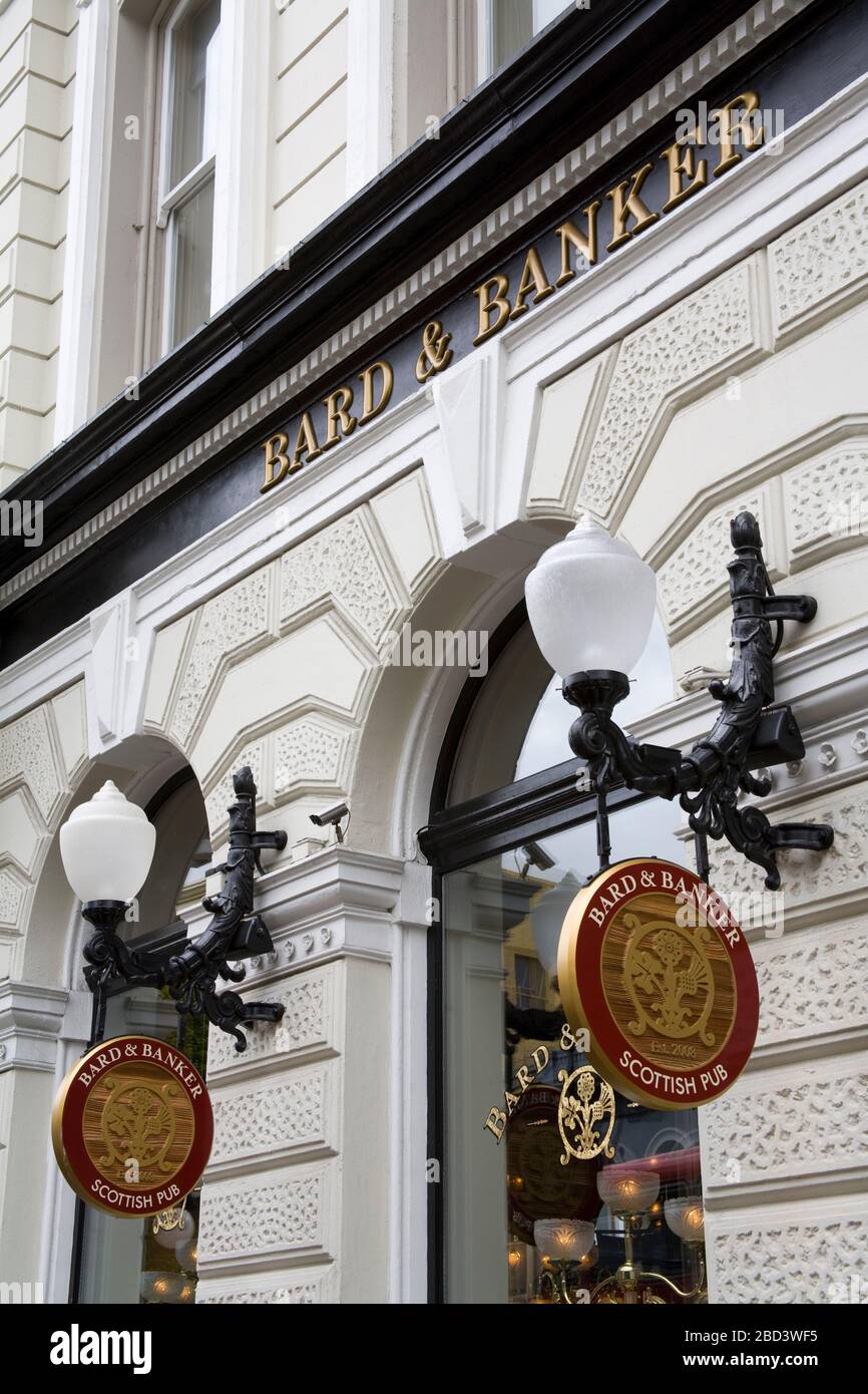 Bard & Banker Scottish Pub on Government Street, Victoria, île de Vancouver, Colombie-Britannique, Canada, Amérique du Nord Banque D'Images