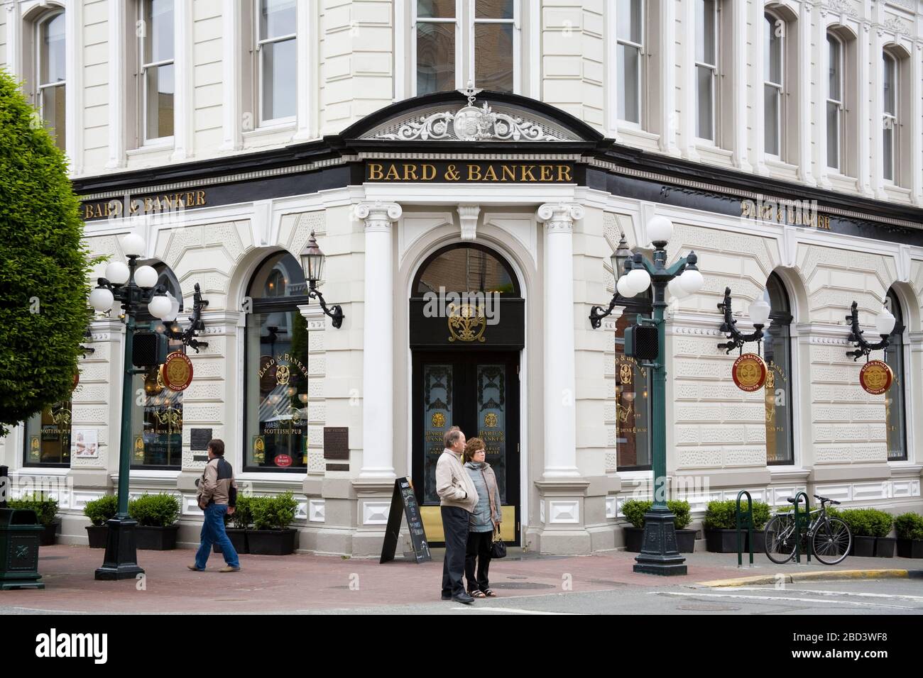 Bard & Banker Scottish Pub on Government Street, Victoria, île de Vancouver, Colombie-Britannique, Canada, Amérique du Nord Banque D'Images
