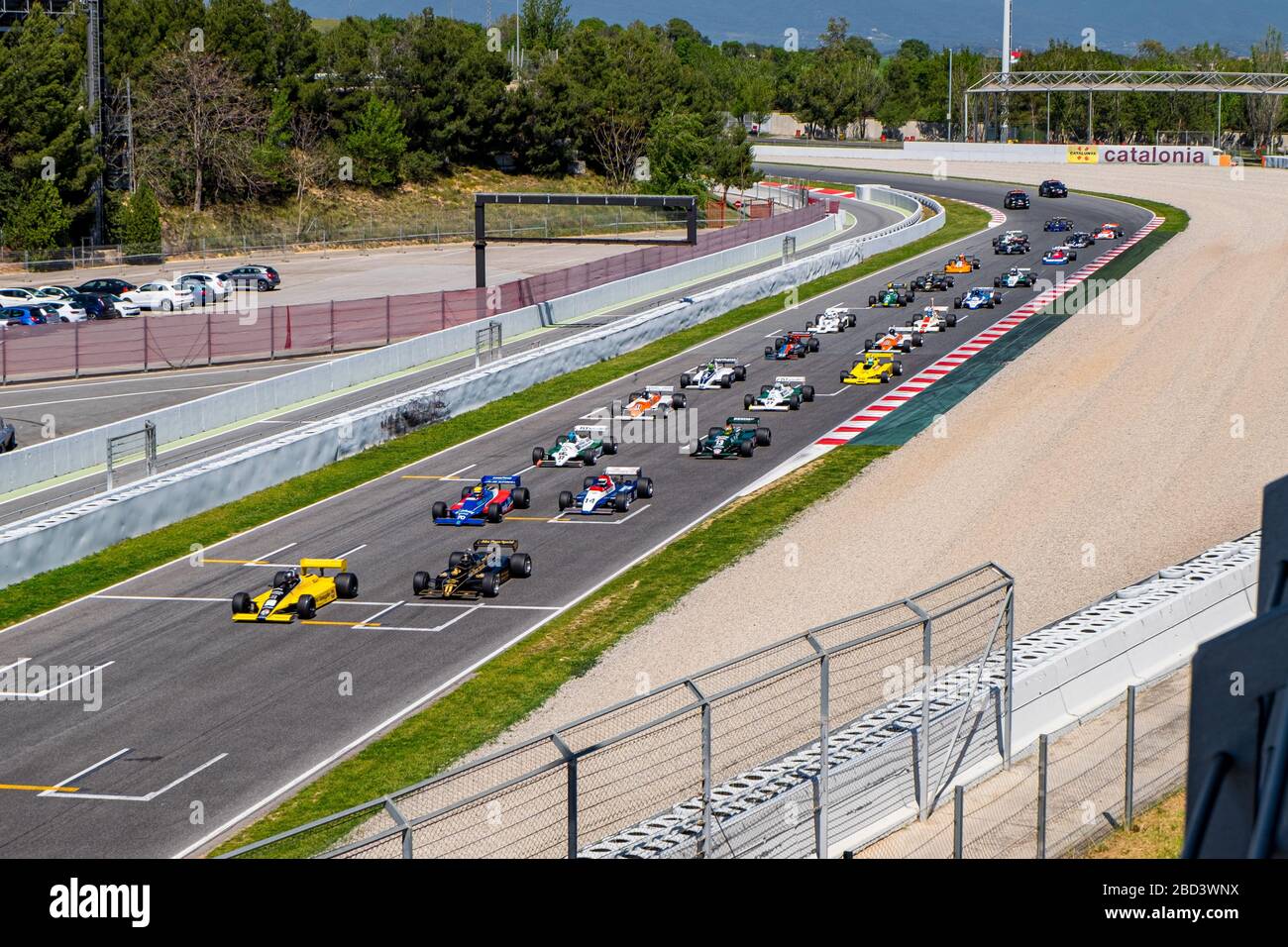 Avril 2017 : Esprit Montjuic au circuit de Barcelone Catalunya, Catalogne, Espagne. Banque D'Images