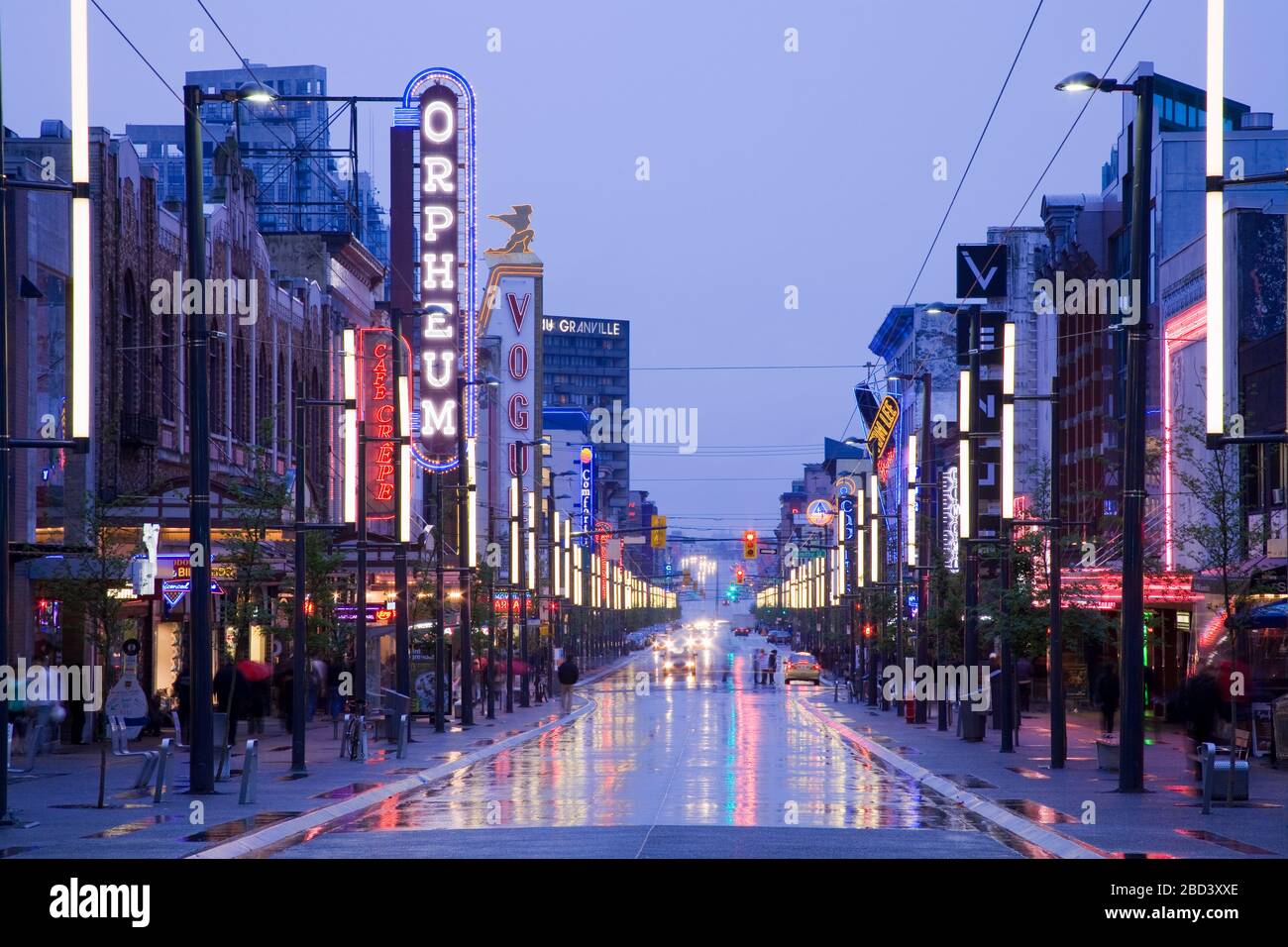 Orpheum Theatre, rue Granville, Vancouver (Colombie-Britannique), Canada, Amérique du Nord Banque D'Images