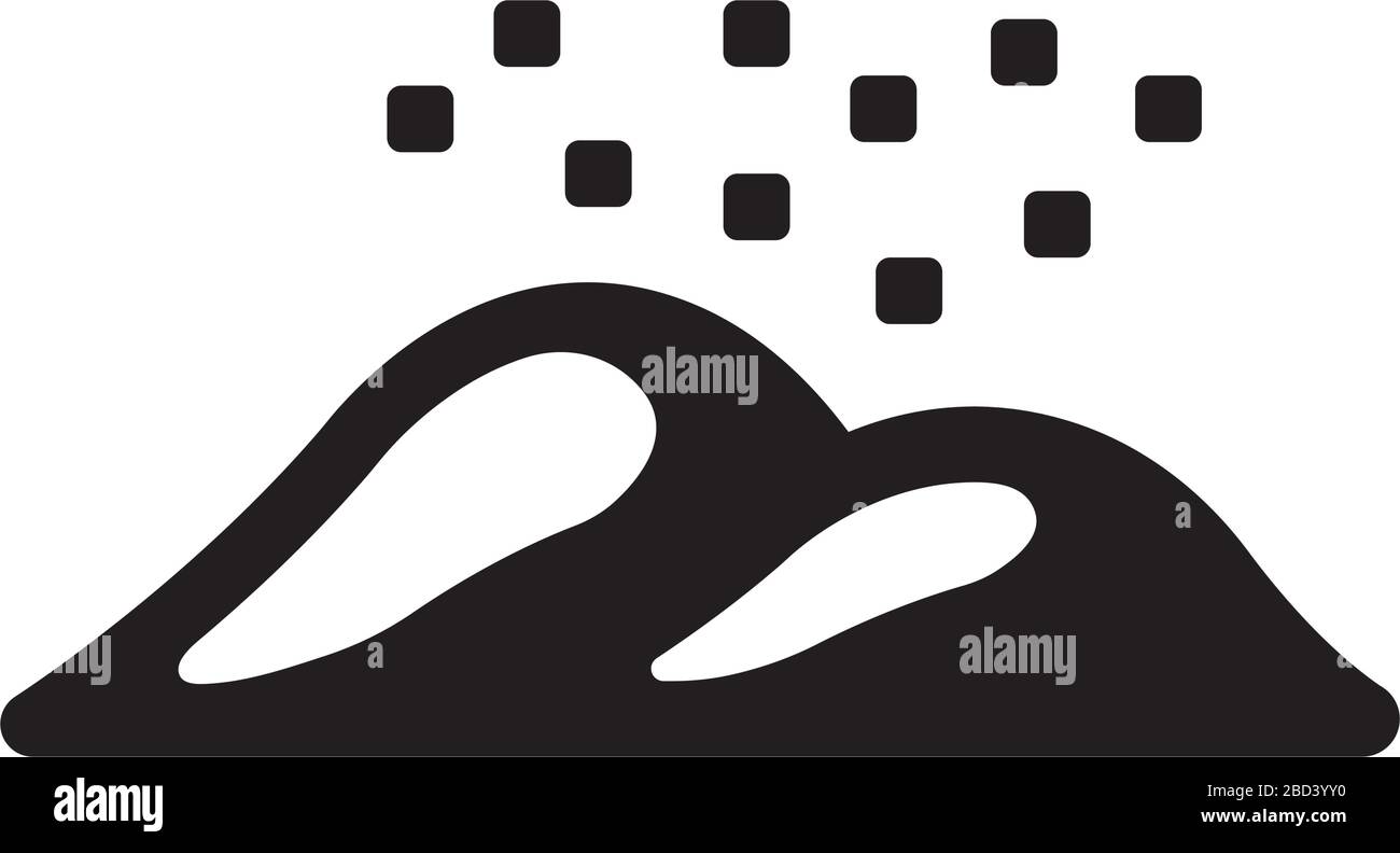 illustration de l'icône de poussière jaune Illustration de Vecteur