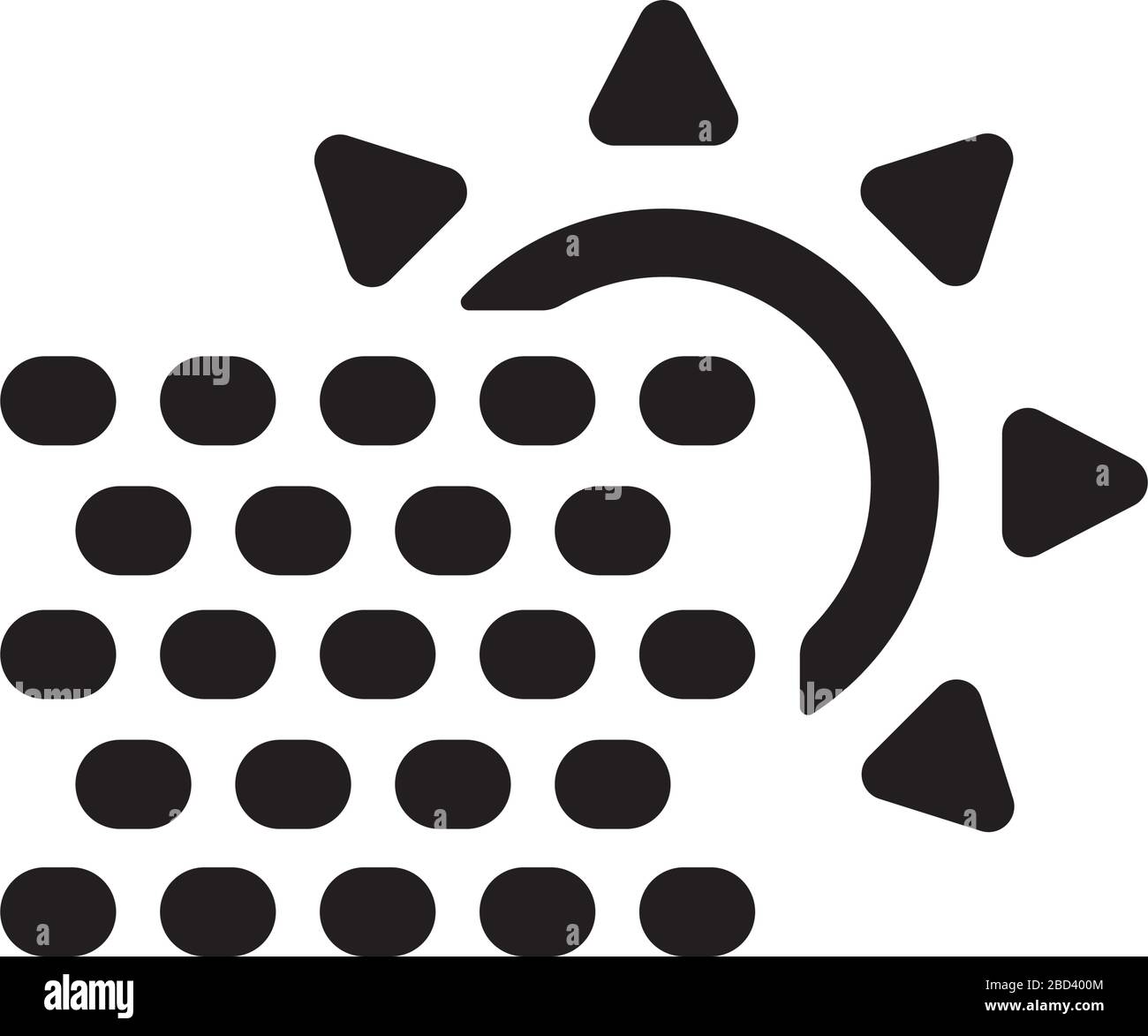 pollution atmosphérique , pm2,5, smog, icône de brouillard Illustration de Vecteur