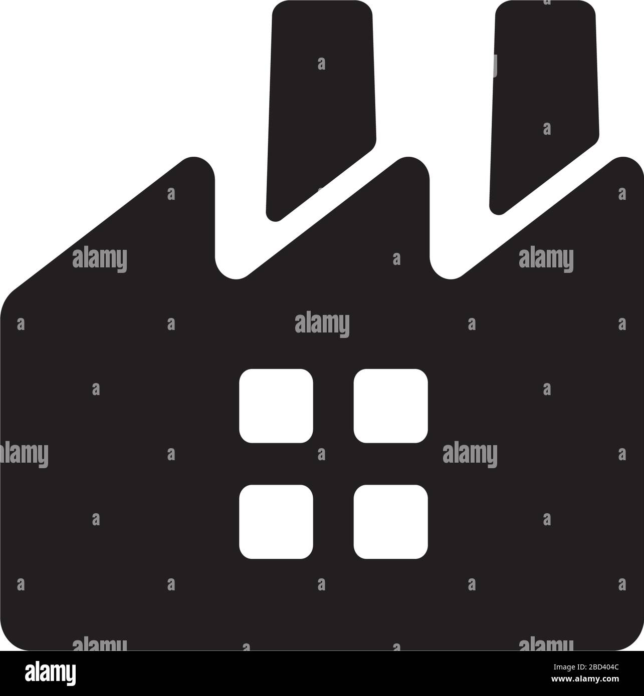 icône usine, industrie de fabrication Illustration de Vecteur