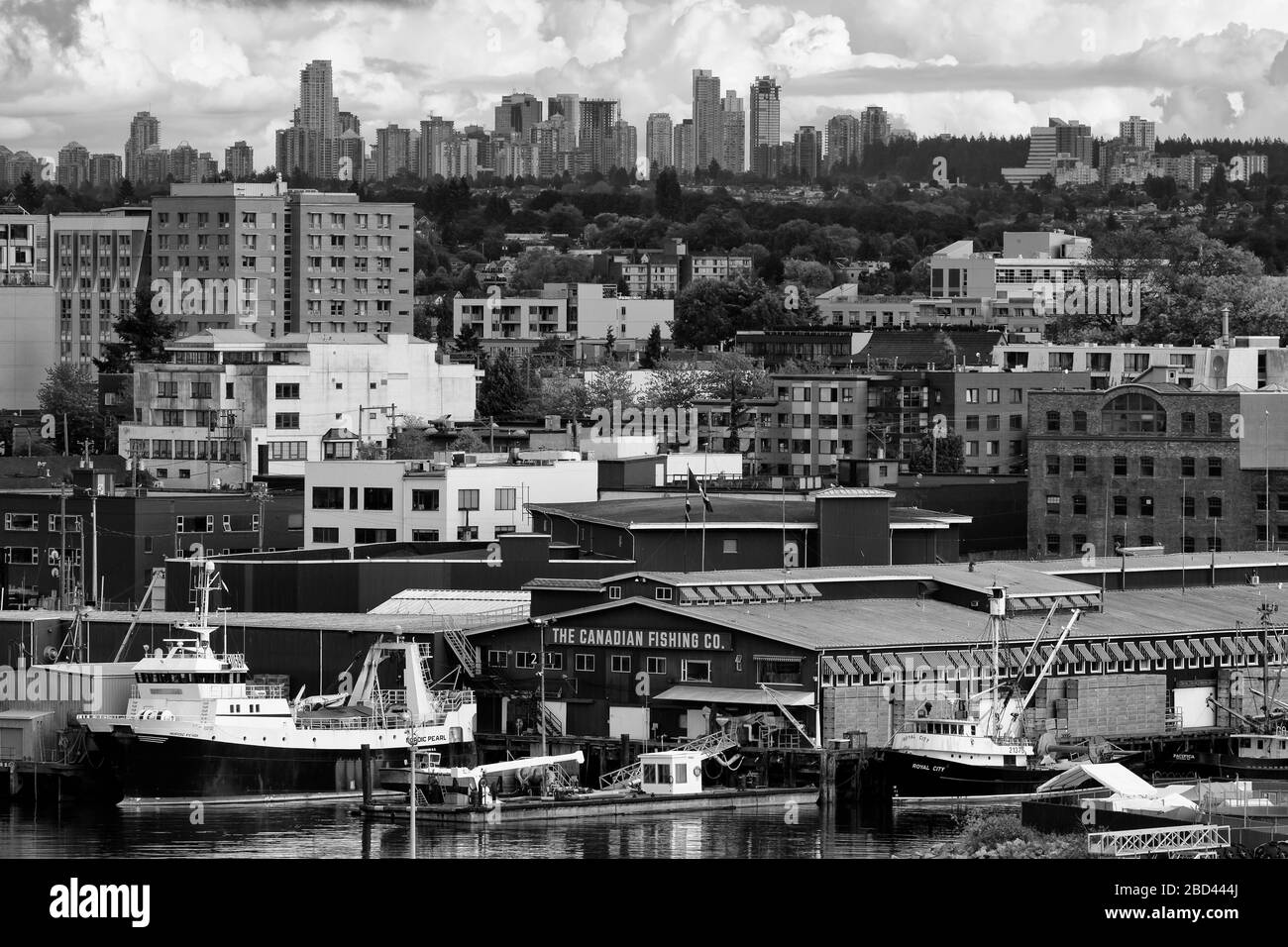 Port de pêche, Vancouver (Colombie-Britannique), Canada Banque D'Images