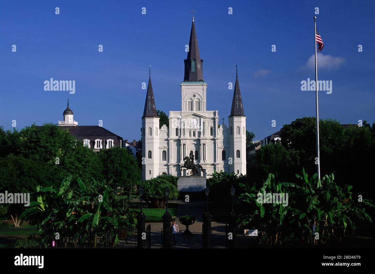 La Cathédrale St Louis, La Nouvelle-Orléans, Louisiane Banque D'Images