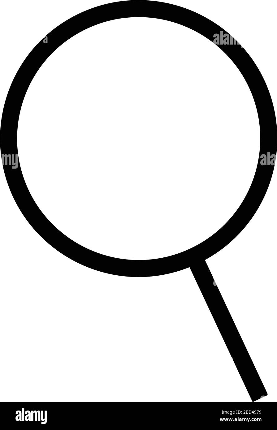 icône de vecteur fin / loupe, recherche, zoom Illustration de Vecteur