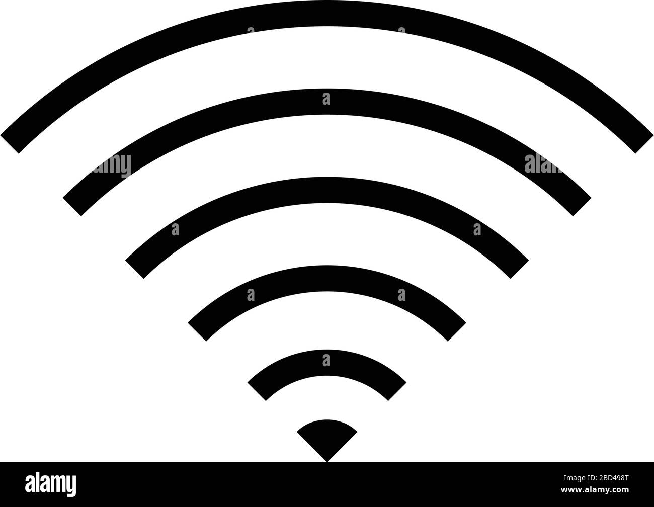 icône de vecteur fin / wi-fi, sans fil, signal Illustration de Vecteur