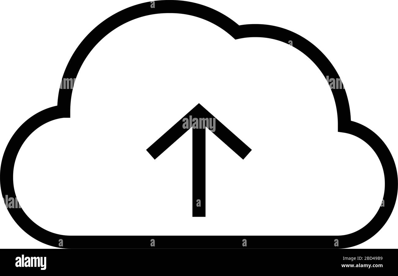 icône de vecteur net en ligne fine / cloud computing (téléchargement) Illustration de Vecteur