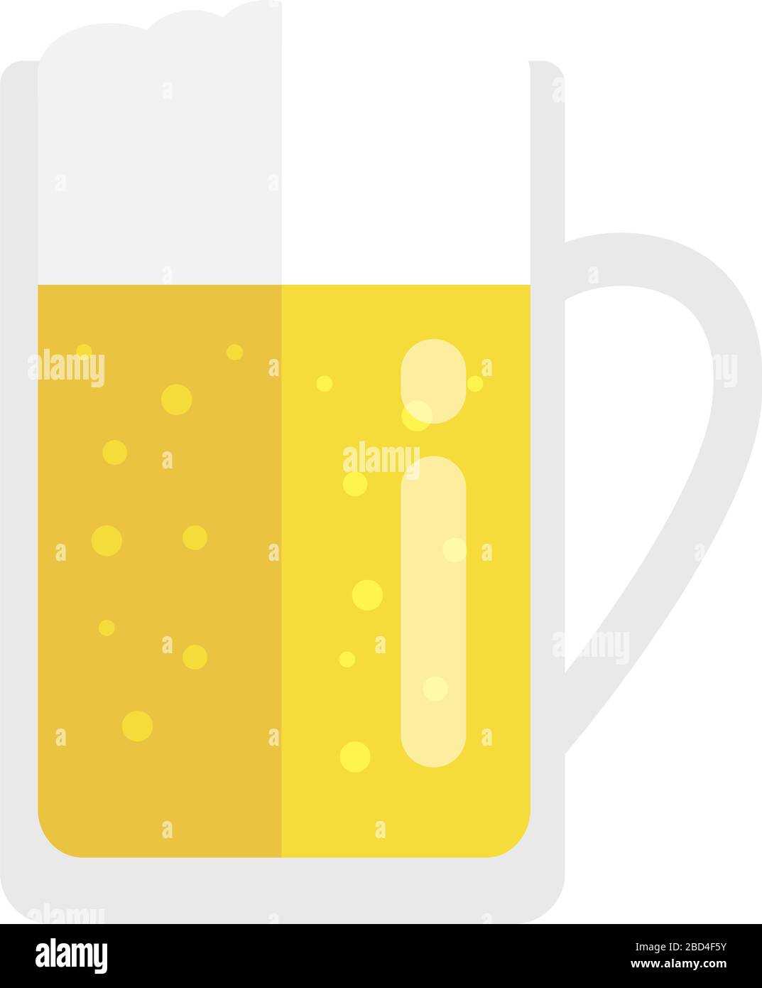 tenir une bière à la main / illustration vectorielle plate Illustration de Vecteur