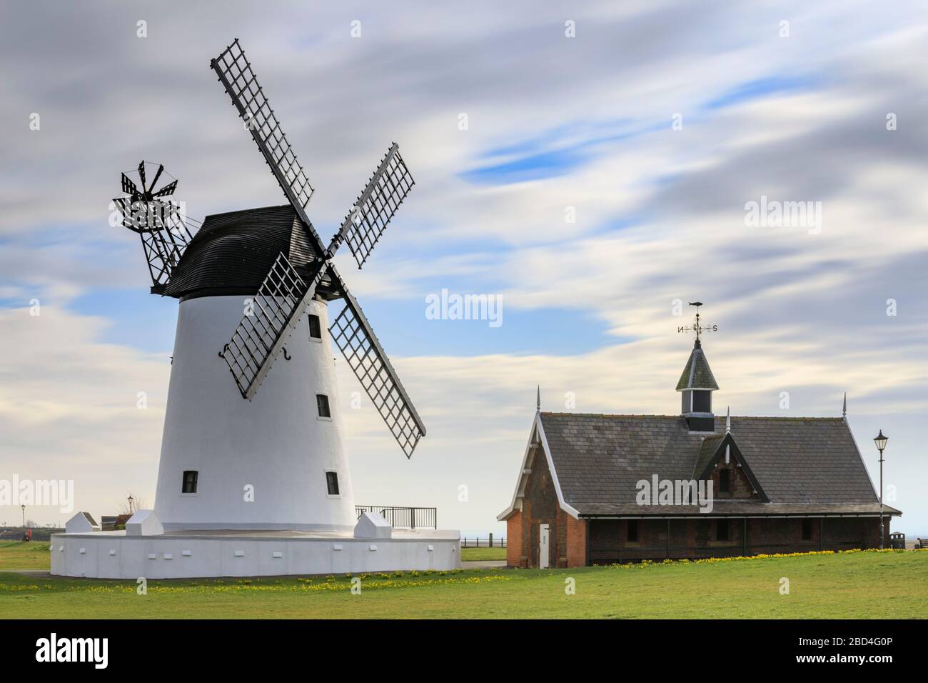 Moulin de Lytham dans Lancashire. Banque D'Images