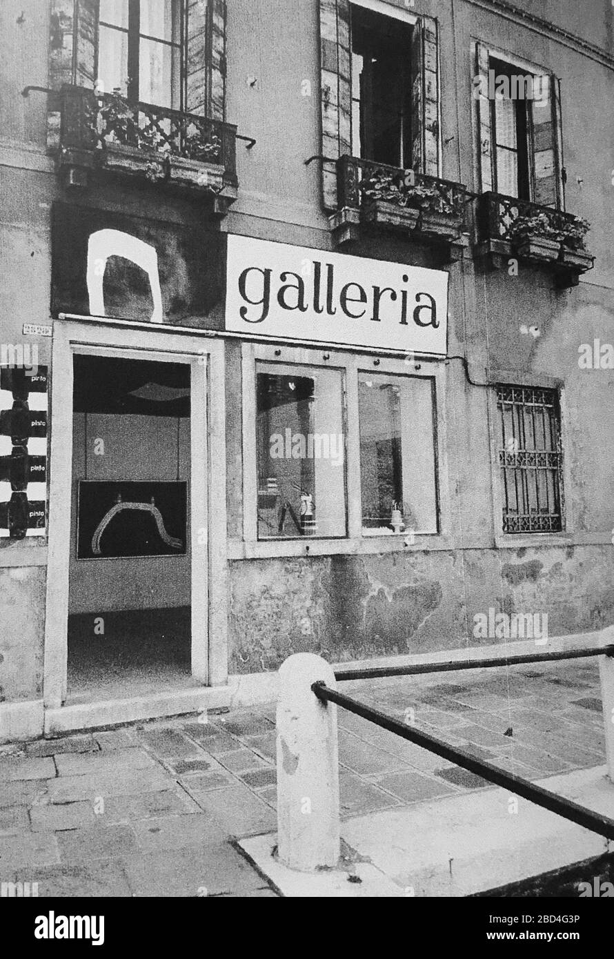 Galleria Numero di Fiamna Vigo. Venise, Campo S. Stefano 1969 Banque D'Images