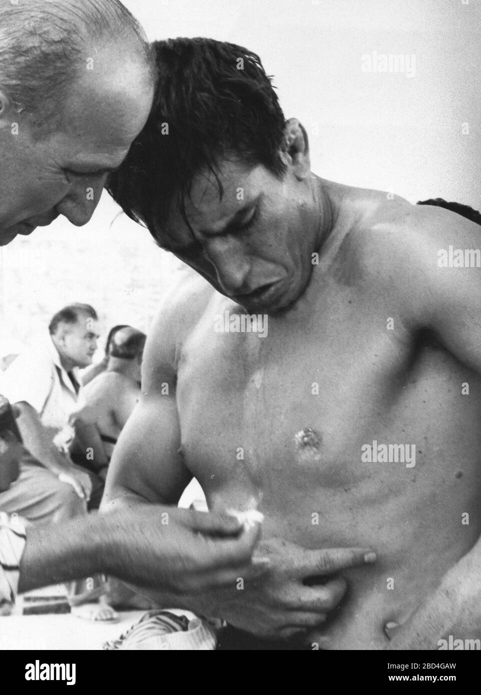 Lutteur turc, Hasan Güngör, Jeux olympiques de 1960 Banque D'Images