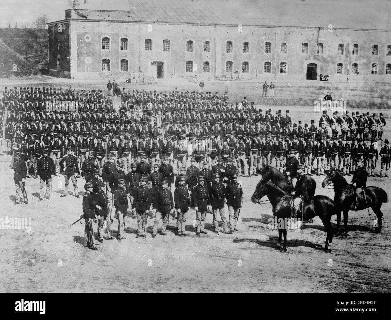 Examen des troupes d'infanterie -- Italie CA. 1910-1915 Banque D'Images