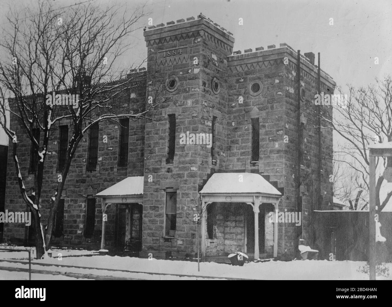 Tom Green County Jail, San Angelo, Texas CA. 1910-1915 Banque D'Images