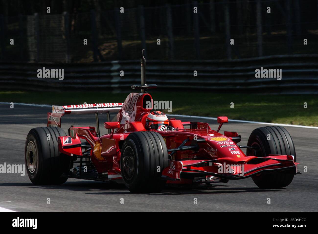 Kimi Raikkonen, Ferrari F2008, test F1 2008, Monza Banque D'Images