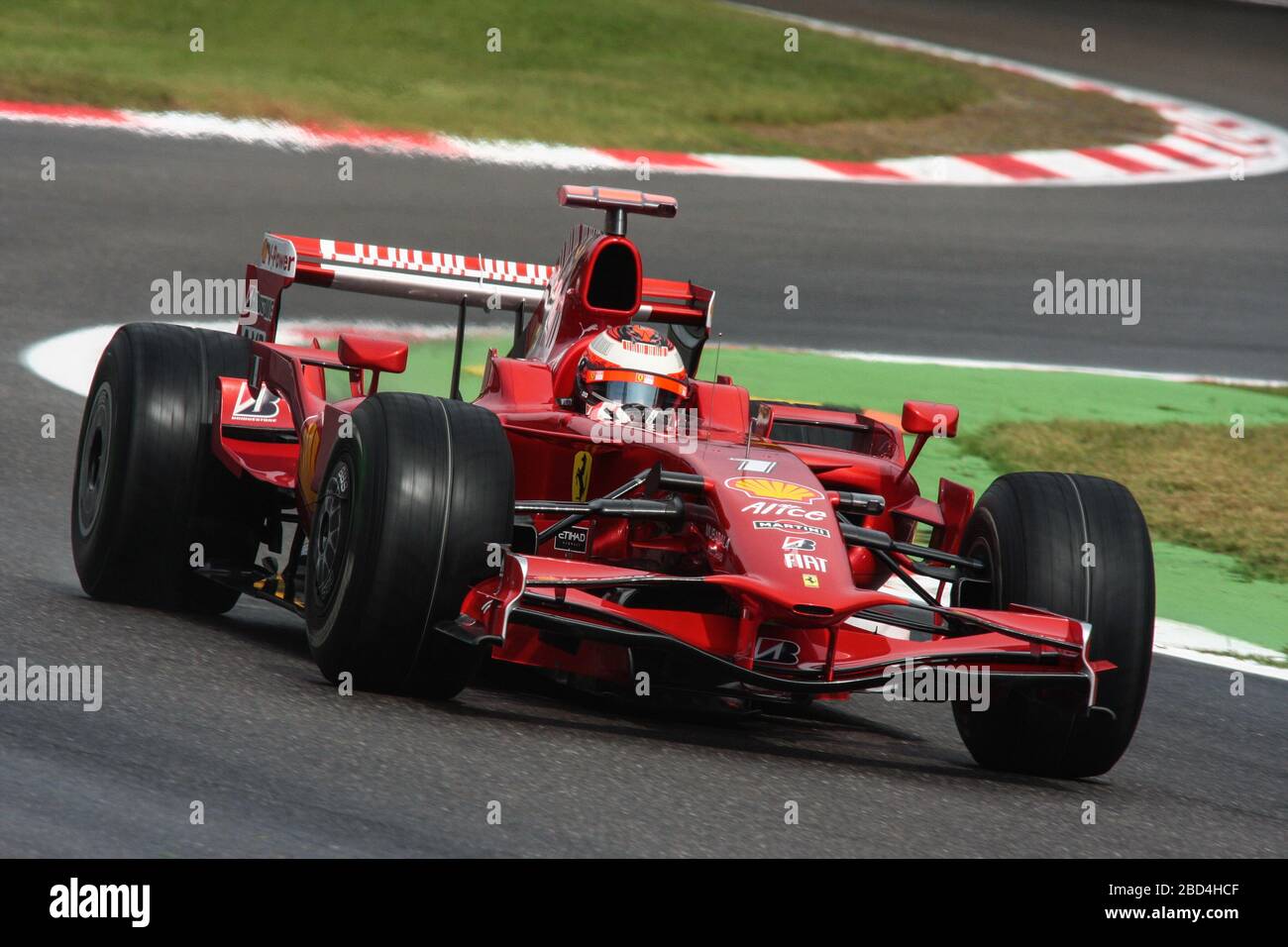 Kimi Raikkonen, Ferrari F2008, GP italien 2008, Monza Banque D'Images