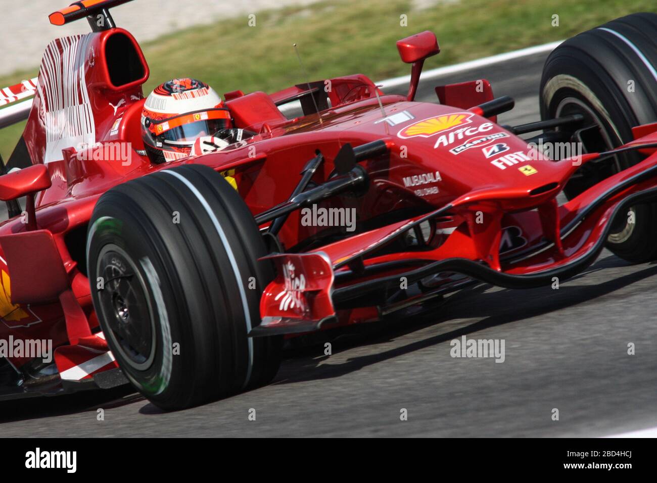 Kimi Raikkonen, Ferrari F2008, GP italien 2008, Monza Banque D'Images