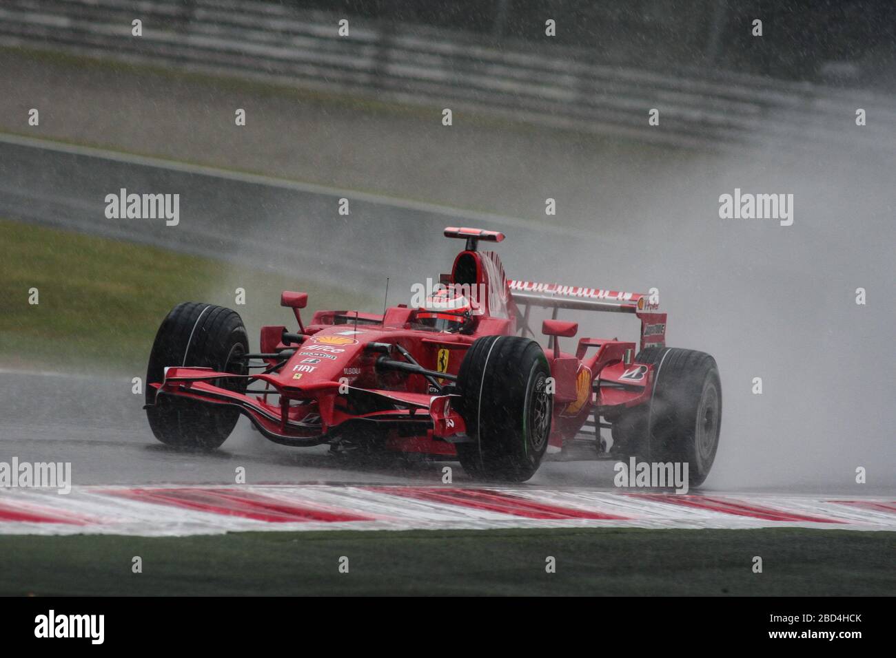 Kimi Raikkonen, Ferrari F2008, GP italien 2008, Monza Banque D'Images