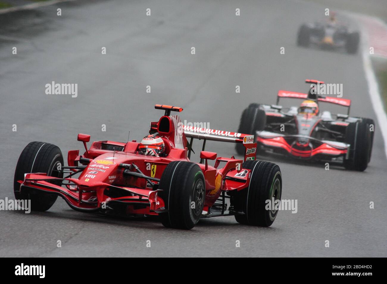 Kimi Raikkonen, Ferrari F2008, GP italien 2008, Monza Banque D'Images