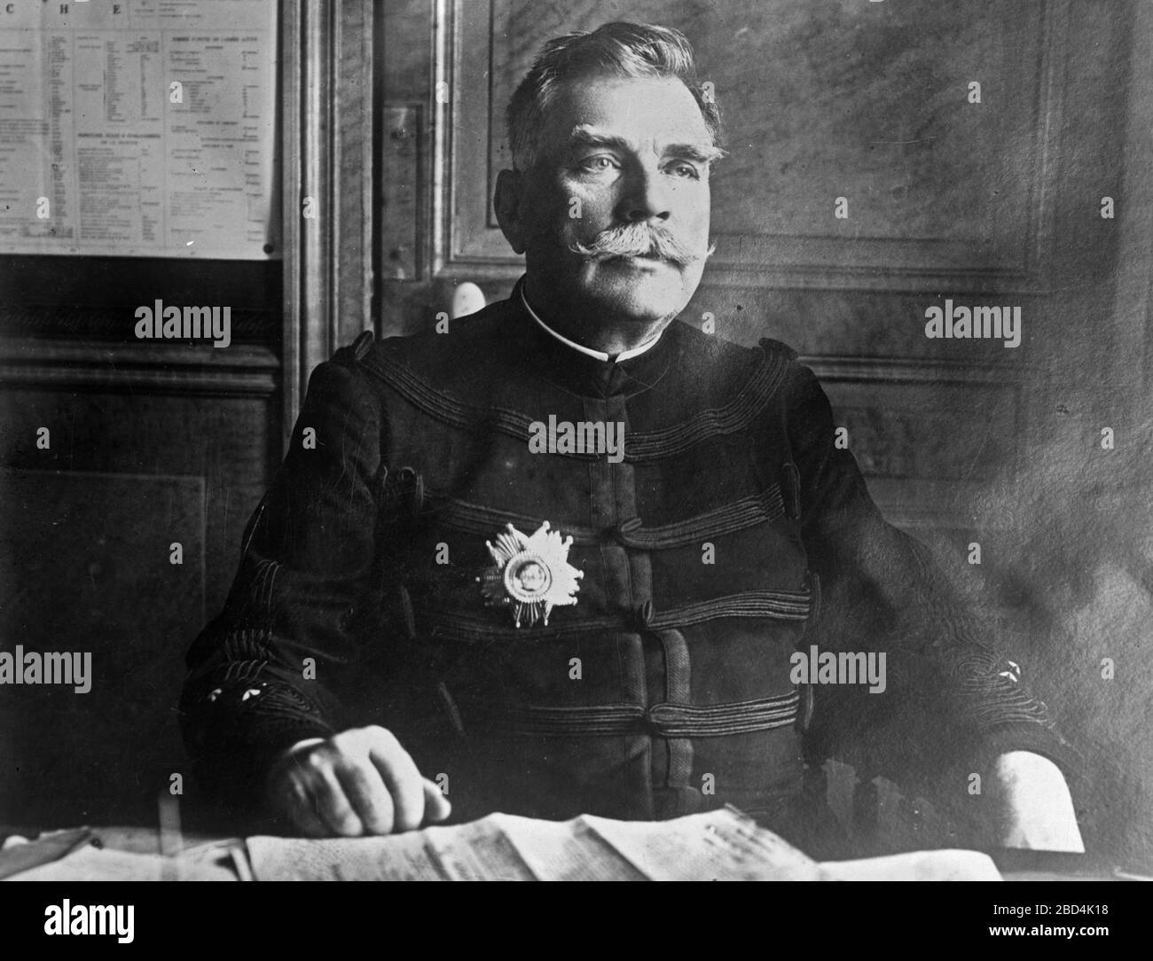 Le général français Joseph Jacques Césaire Joffre (1852-1931) qui a servi pendant la première Guerre mondiale. 1910-1915 Banque D'Images