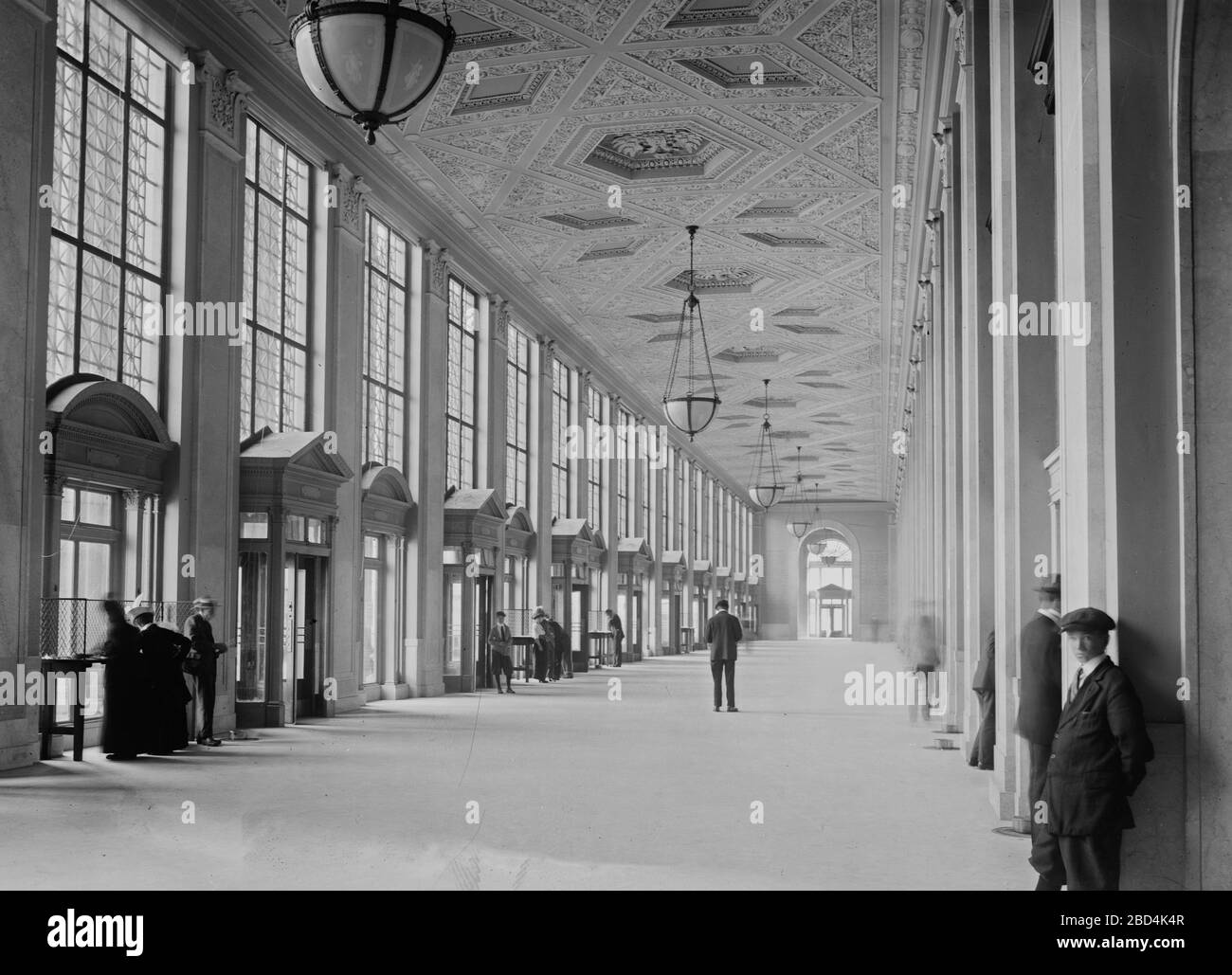Pennsylvania terminal Post Office (bâtiment du bureau de poste général), maintenant appelé l'édifice James A. Farley, situé au 421 huitième Avenue, New York City Ca. 1914-1915 Banque D'Images