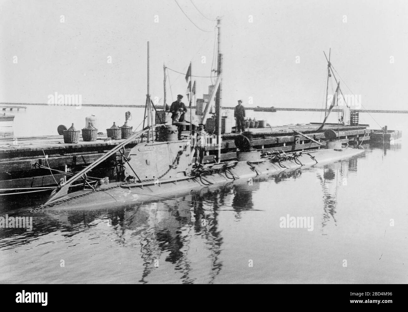 KORRIGAN sous-marin français CA. 1910-1915 Banque D'Images