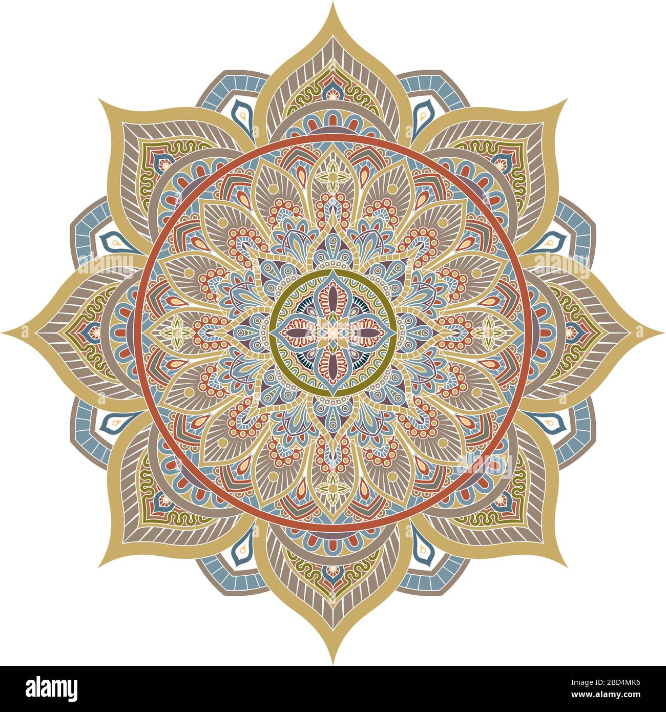 Motif motif motif Mandala Art décoratif élément de conception Illustration de Vecteur