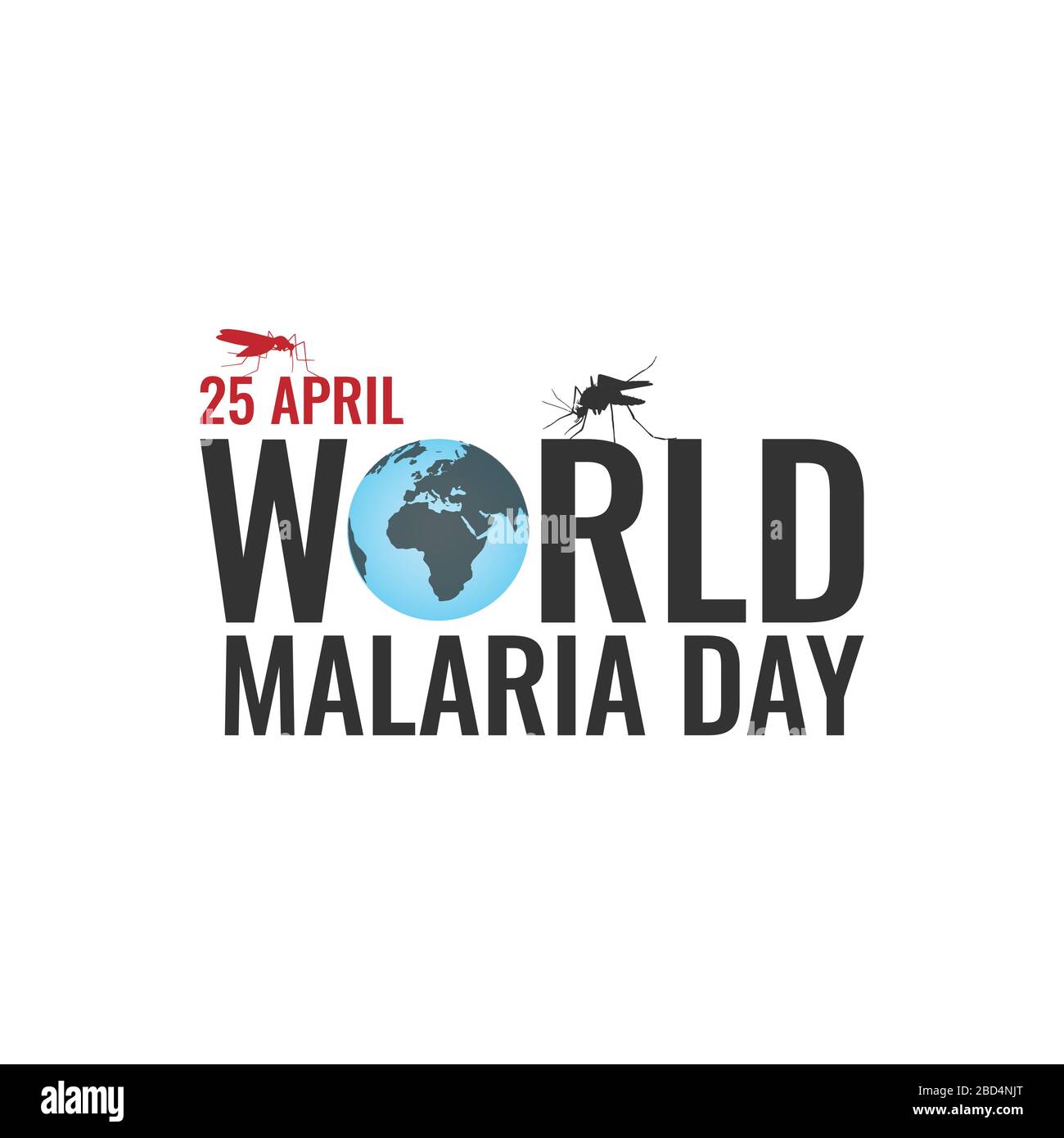 Image vectorielle de fond de la journée mondiale du paludisme. Image vectorielle de style concept de la journée mondiale du paludisme Illustration de Vecteur