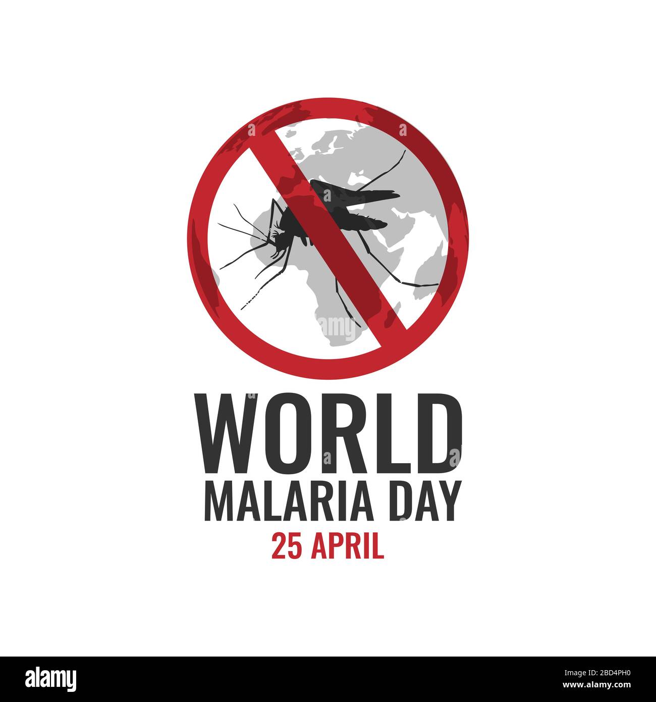 Image vectorielle de fond de la journée mondiale du paludisme. Image vectorielle de style concept de la journée mondiale du paludisme Illustration de Vecteur