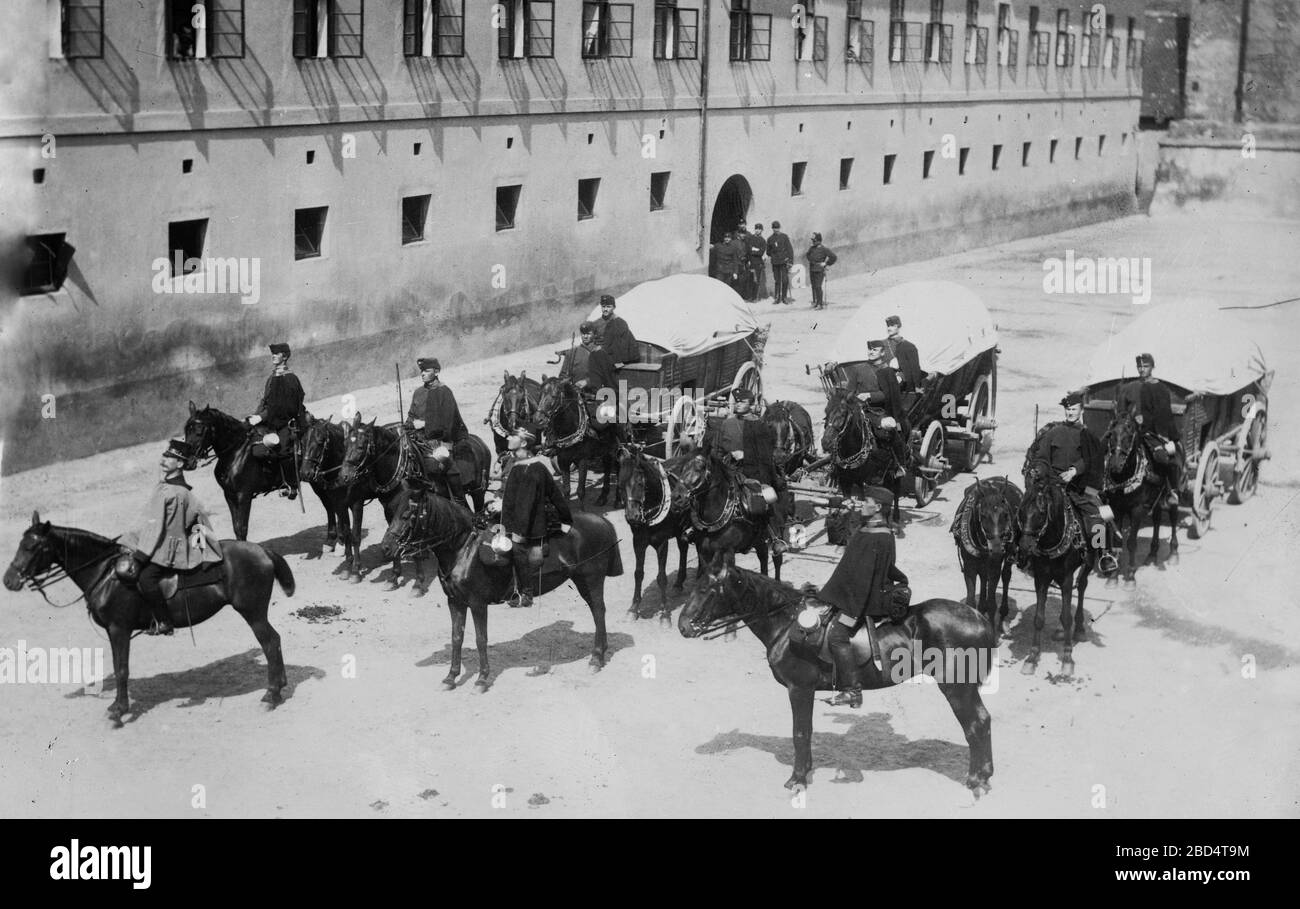 Autriche - le train de l'armée de terre CA. 1910-1915 Banque D'Images