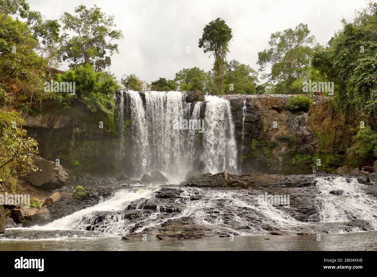 Chute d'eau de Bou Sra à Mondulkiri Provin, Cambodge Banque D'Images