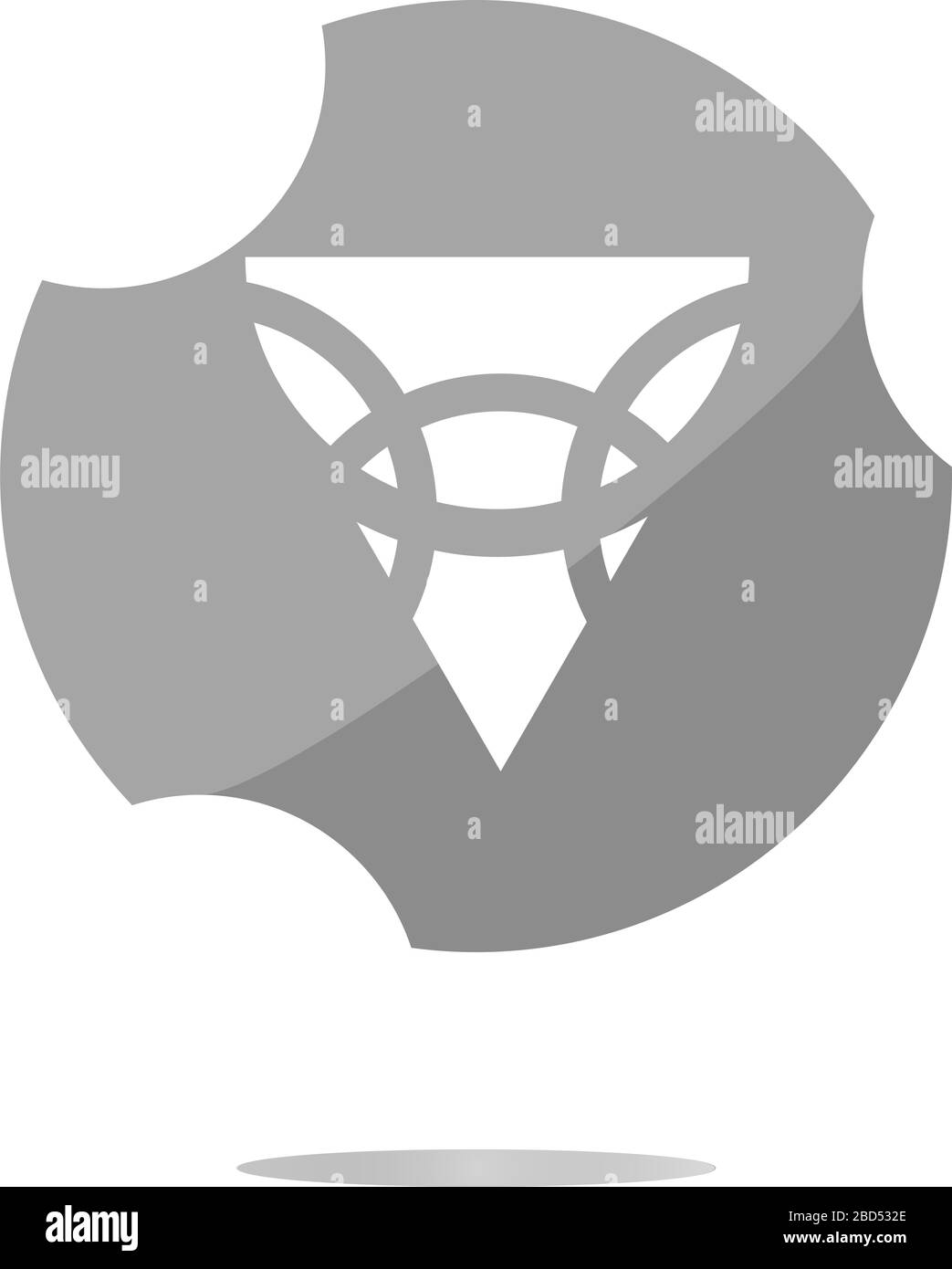 Crayon sur l'icône web, bouton web isolé sur fond blanc Banque D'Images