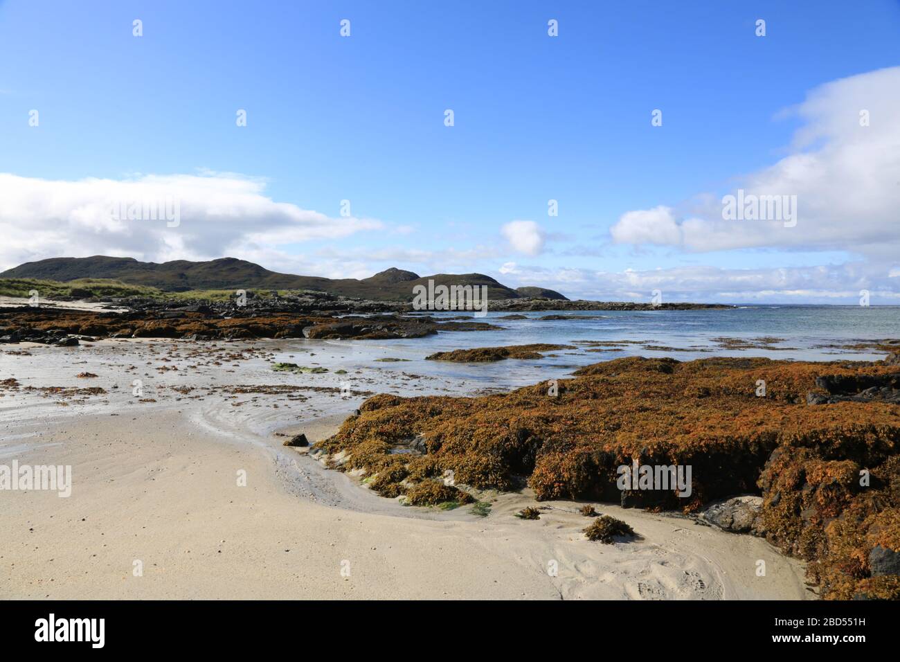 Sanna Bay, Ardnamurchan, Lochaber, Écosse, Royaume-Uni. Banque D'Images