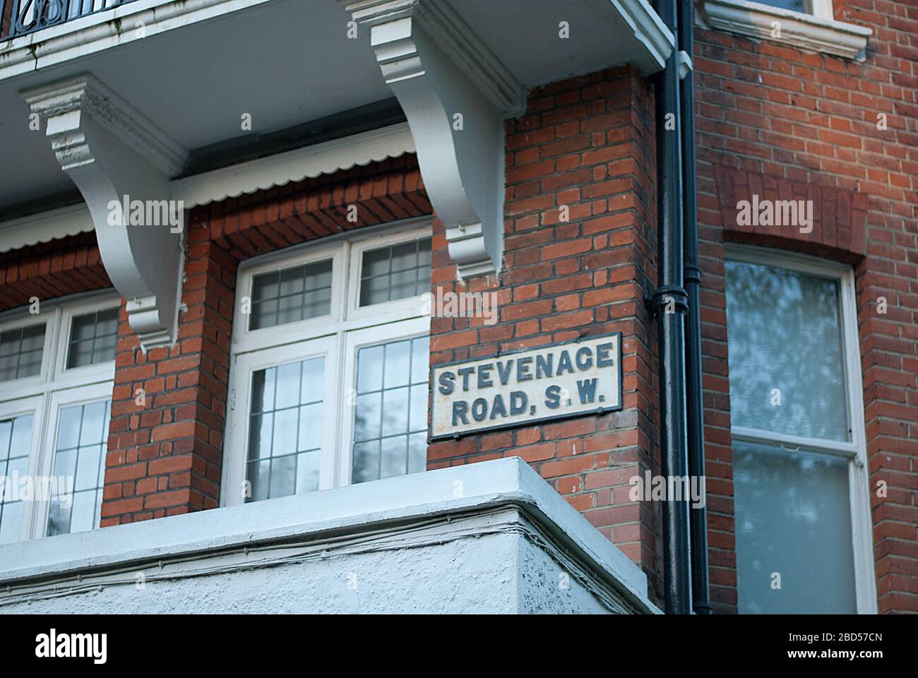 Stevenage Road Street Sign Fulham, Londres, Royaume-Uni Banque D'Images