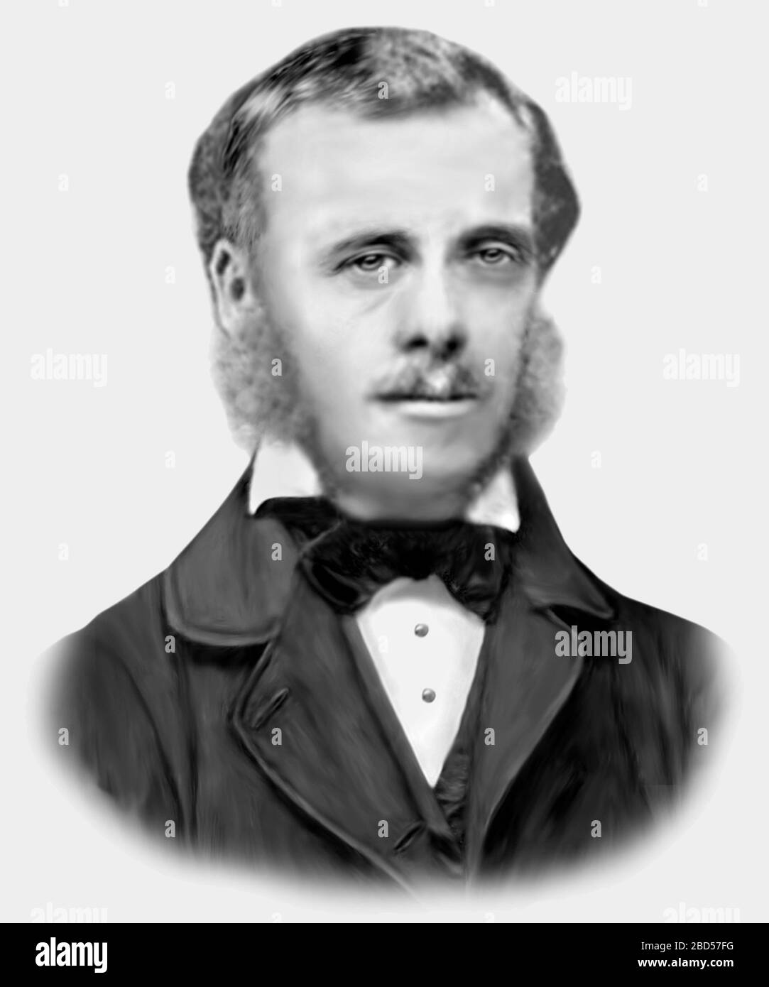 Gérard Krefft 1830-1881 paléontologue zoologiste australien Banque D'Images