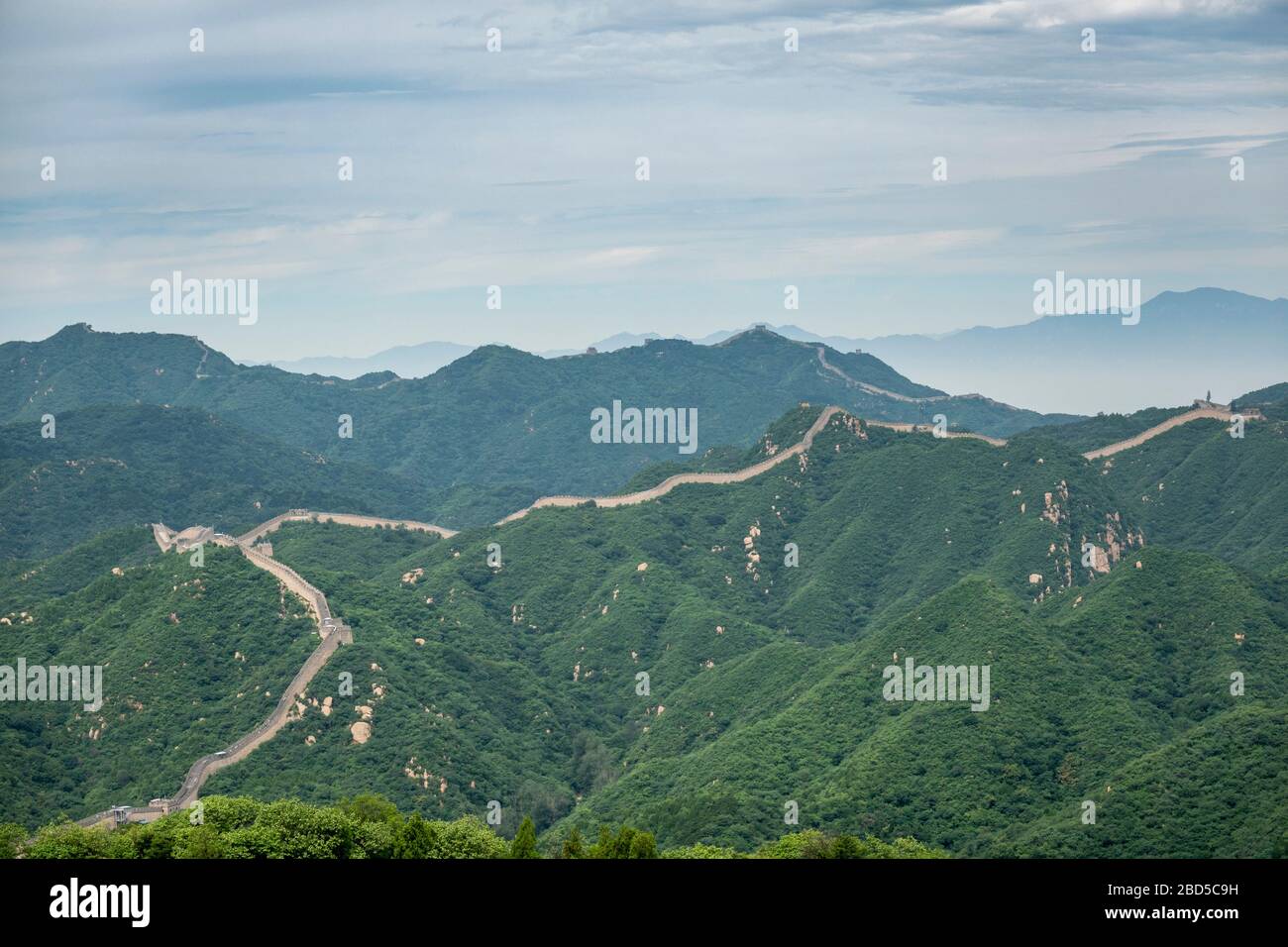 Grand mur de Chine, district de Yanqing, près de Pékin, Chine Banque D'Images