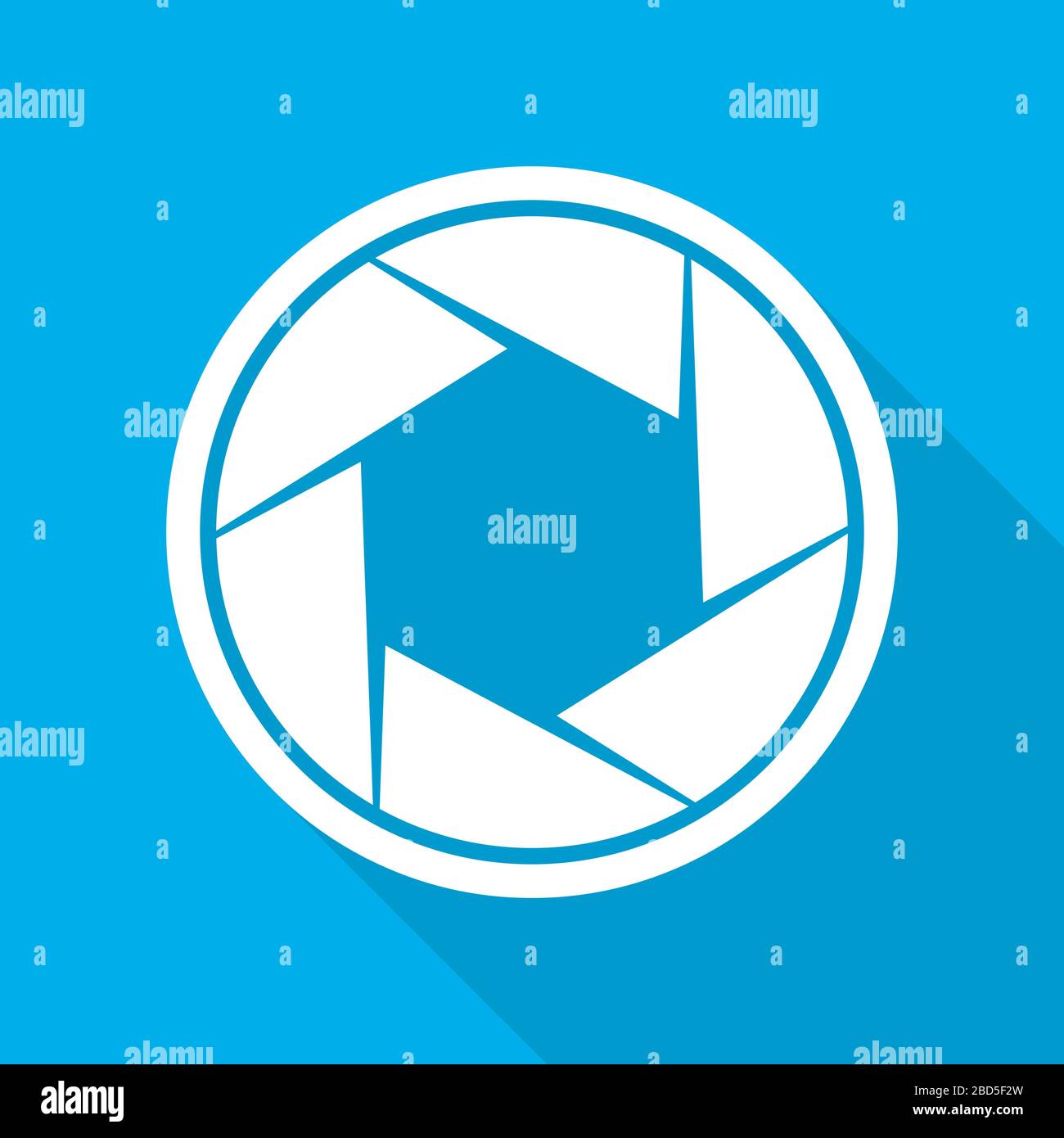 L'icône de l'accent. Vector illustration. Diaphragme ouverture icône. L'icône de caméra isolée Illustration de Vecteur