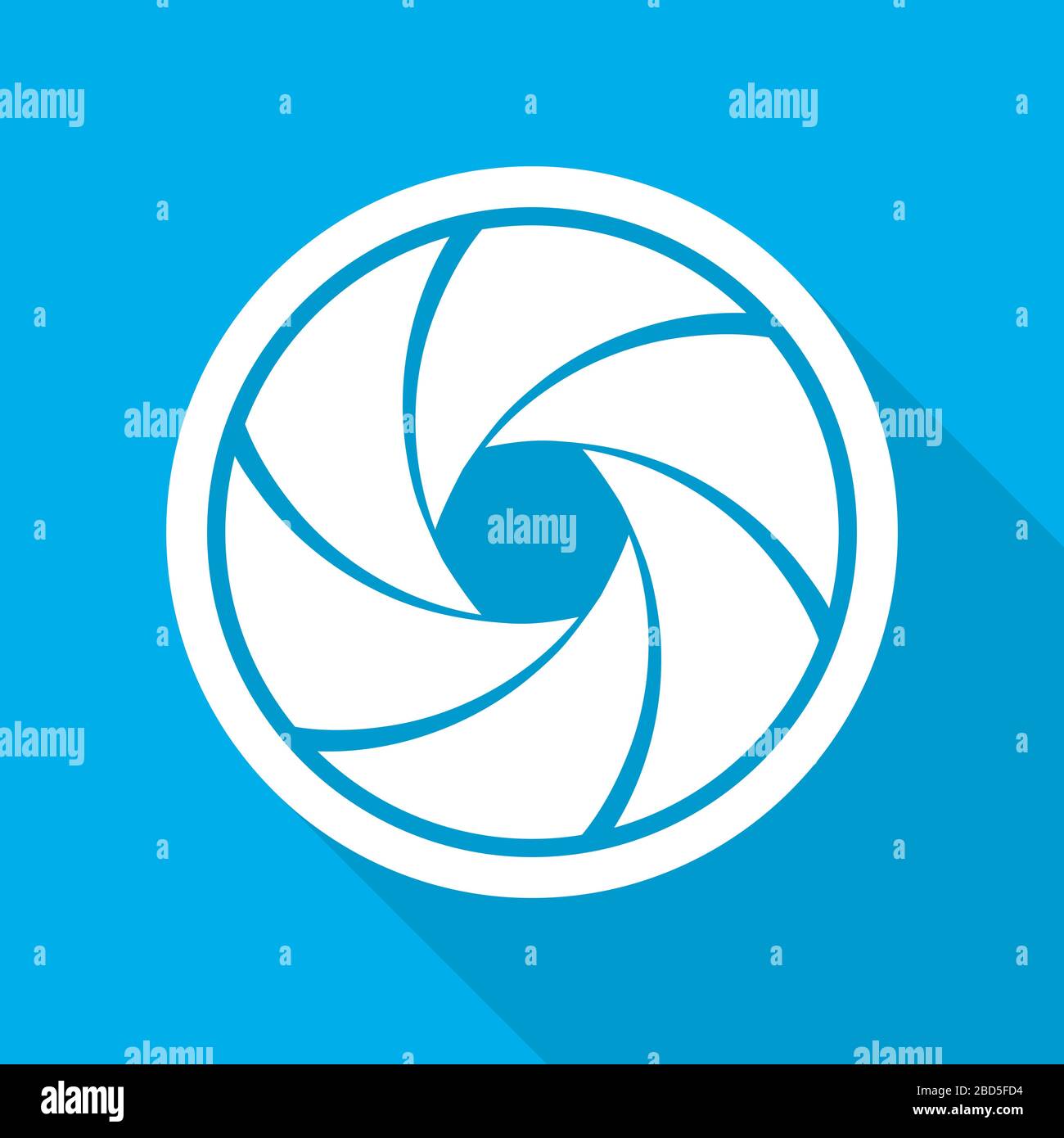 L'icône de l'accent. Vector illustration. Diaphragme ouverture icône. L'icône de caméra isolée Illustration de Vecteur