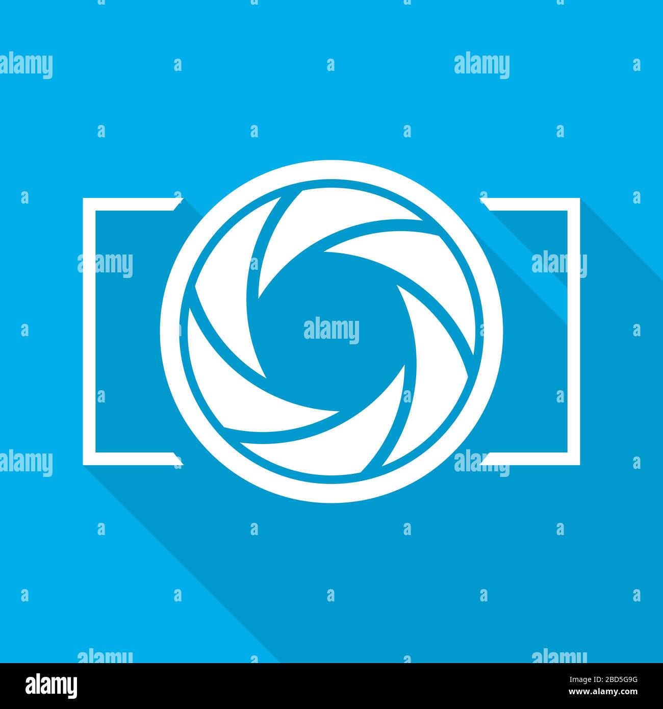 L'icône de l'accent. Vector illustration. Diaphragme ouverture icône. L'icône de caméra isolée Illustration de Vecteur