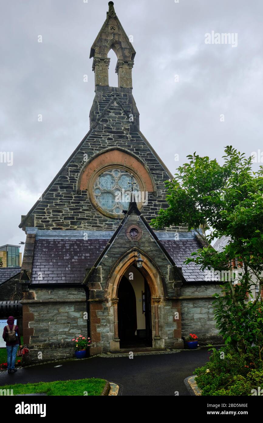 Église Saint-Augustin, Derry, Irlande du Nord. C'est l'un des deux endroits de la ville qui se prétendent être le site du monastère original de Saint-Colomba Banque D'Images